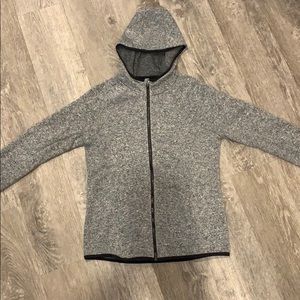 Tek Gear Women Black Zip Up Hoodie L